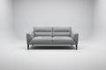 Gray sofa on a white background