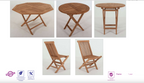 Balvix Outdoor 7 PC Folding Dinning Set - Golden