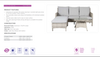 Prievix Outdoor Wicker 3PC Dining Set-Light Grey