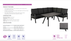 Torrvix Outdoor 4PC Sofa Set-Charcoal /Dark Grey