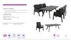 Torrvix Outdoor 4PC Sofa Set-Charcoal /Dark Grey