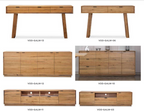 Galvix 3 Drawers Bedside Table Natural