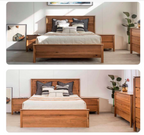 Athevix King Bed- Natural
