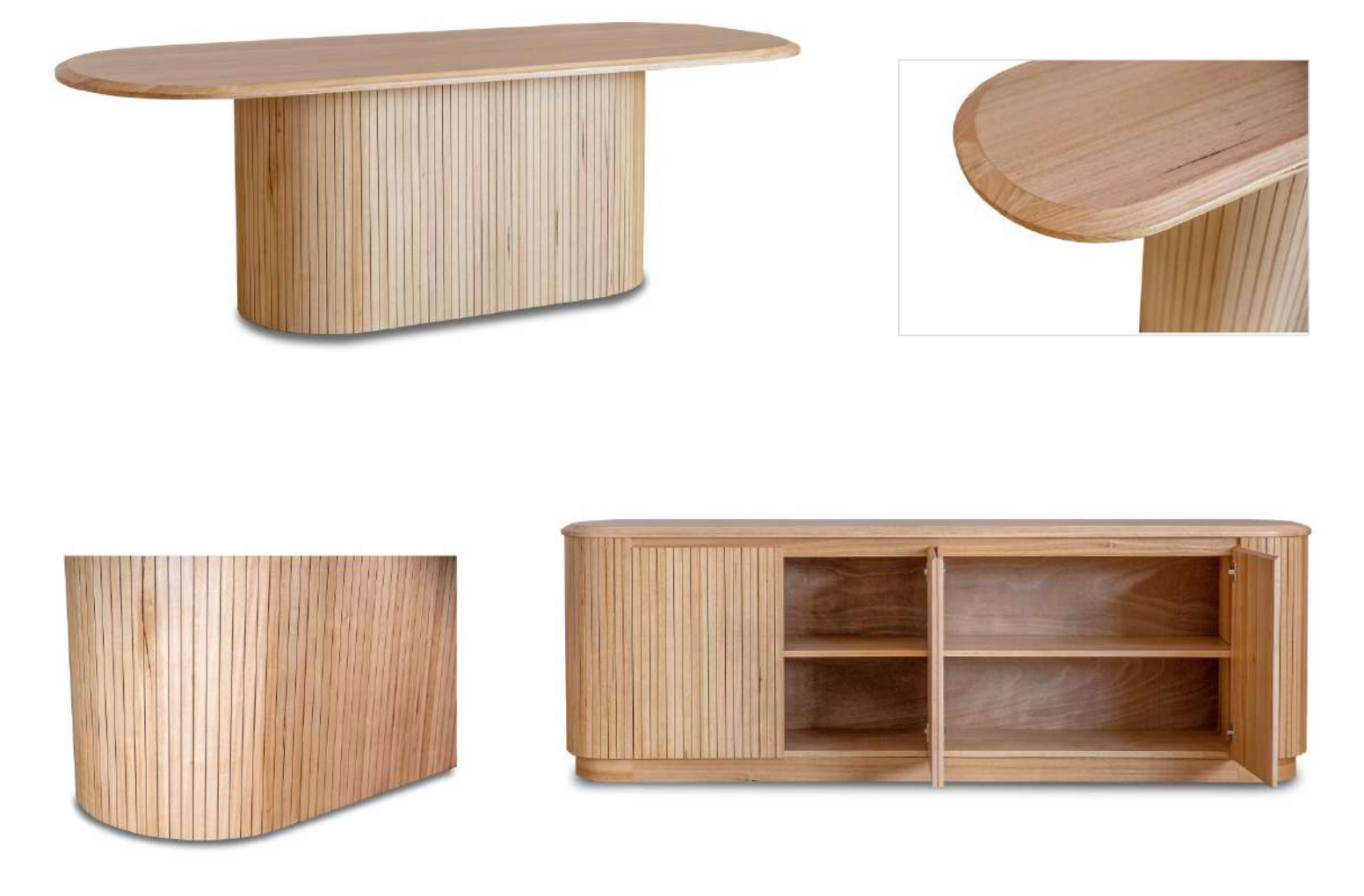 Adsila Collection — Natural Elegance Craftsmanship Buffet -Natural Ash