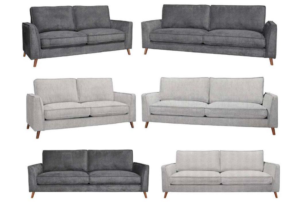 Alex Sofa Collection – Mid-Century Elegance for Modern Living 3 Seater Sofa- Anthraccite