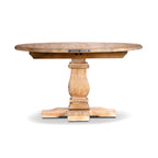 Utavix 135cm Round Dining Table Only Honey Wash
