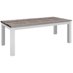 Homevix 225cm Dining Table Only-Vivid White