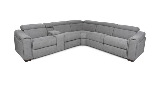 Blakvix Fabric Powered Modular Recliner Sofa- 451 Light Grey
