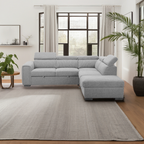 Odelvix Fabric 2S W/Sofa Bed RHF Chaise & Ottoman