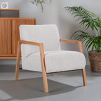 Masovix Fabric Arm Chair Beige