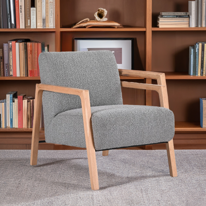 Trenton Fabric Arm Chair Grey