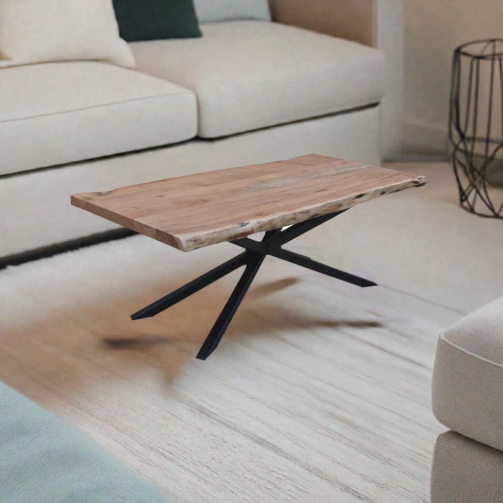 Elba Live Edge Coffee Table -Natural