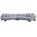 Manhattan Deep Seat Corner Fabric Lounge -Light Grey