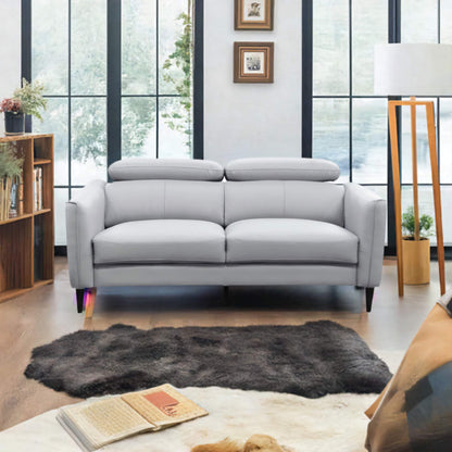 Adison 2 Seater Leather Sofa - White