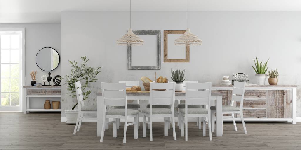 Homevix Round 120cm Dining Table Only -Vivid White