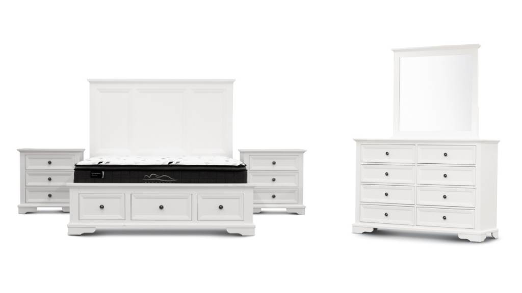 OFFO Sala 6 Drawer Tallboy -White