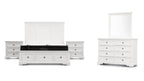 Salavix 3 Drawer Bed Side Table -White