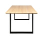 Anika Kiri Wood 210cm Dining Table - Natural