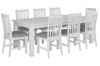 Coastal Beach 180CM Dining Table Only- Vivid White