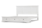 Salavix 3 Drawer Bed Side Table -White