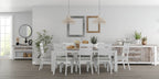 Homevix 225cm Dining Table Only-Vivid White