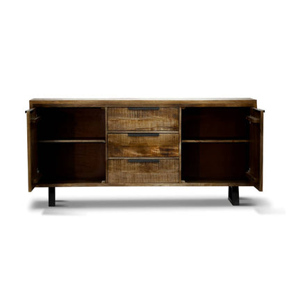 OFFO Unique 2 Door 3 Drawer Sideboard Buffet- Natural