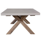 Charleston Concrete Top Coffee Table - White Top