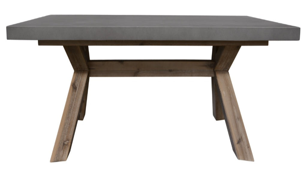 Charleston Concrete Top Coffee Table -Grey Top