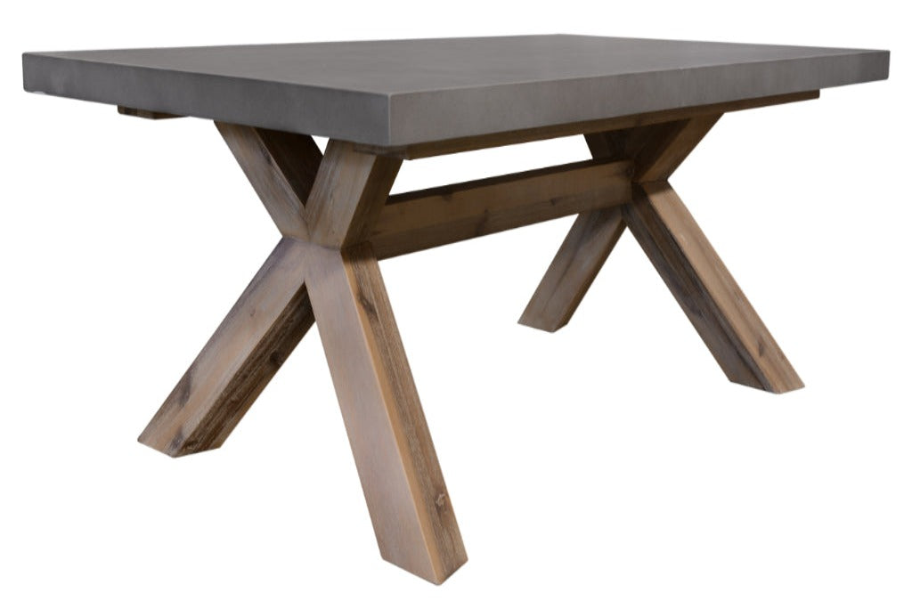 Charleston Concrete Top Coffee Table -Grey Top