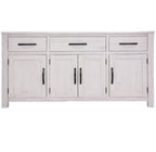 Florvix 166cm 3 Drawer / 4 Door Buffet-White Wash