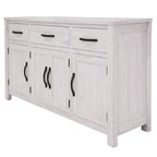 Florvix 166cm 3 Drawer / 4 Door Buffet-White Wash