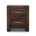 Sedovix 2 Drawers Bedside Table Grey Stone