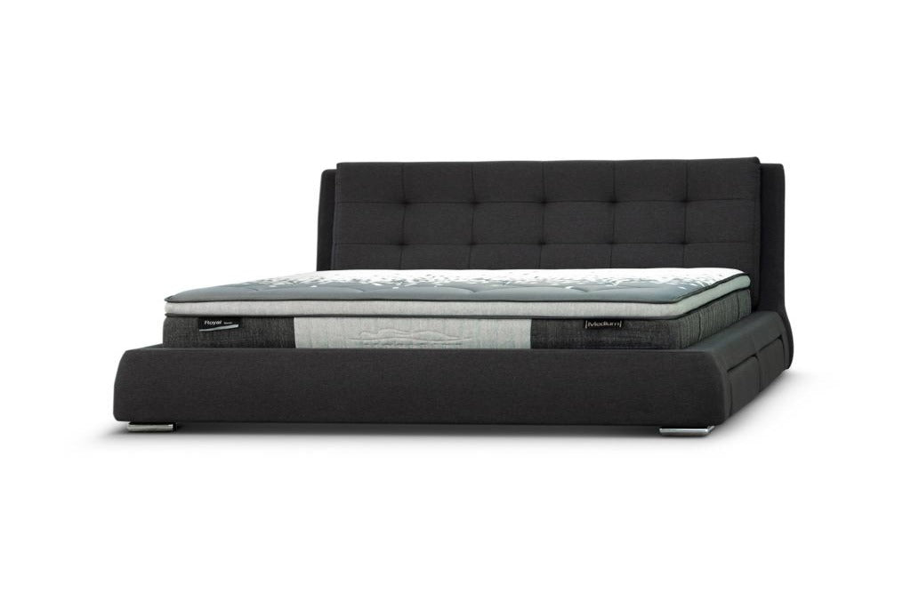 Vara 4 Drawer Upholstered Fabric  Storage Double Bed