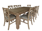 Cresvix Hamptons-Style Dining Collection-Brushed Khaki Kit