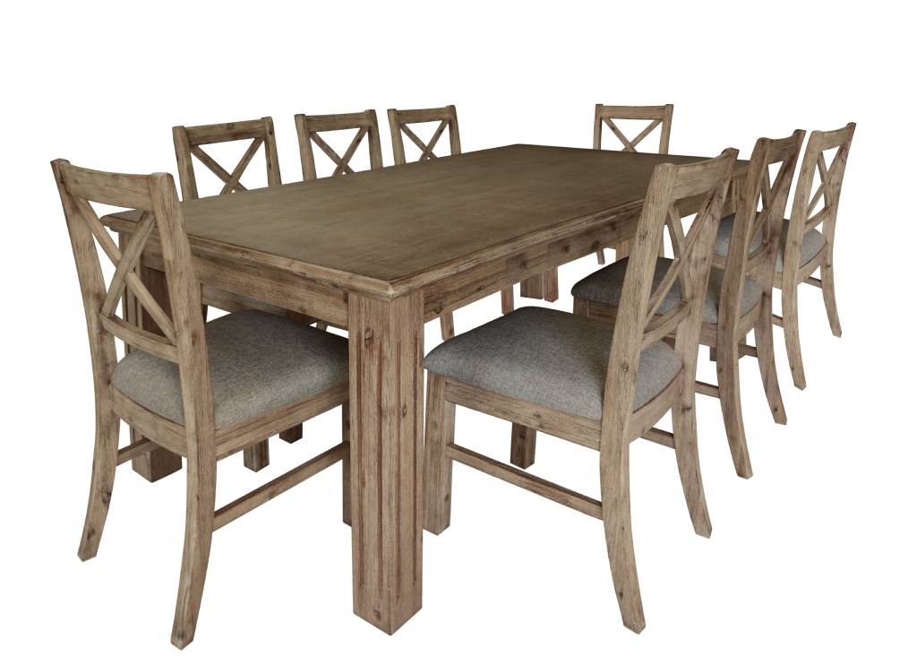 Cresvix Hamptons-Style Dining Collection-Brushed Khaki Kit