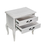 Fleurvix Queen Bed - Antique White