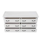 Fleurvix King Bed- Antique White