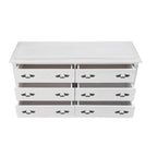 Fleurvix Antique White Dresser