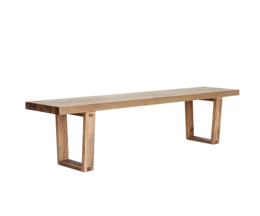 Airlvix Classic 190cm Long Bench-Elm Natural