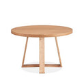 Airlvix Classic 120cm Round Dining Table-Elm Natural
