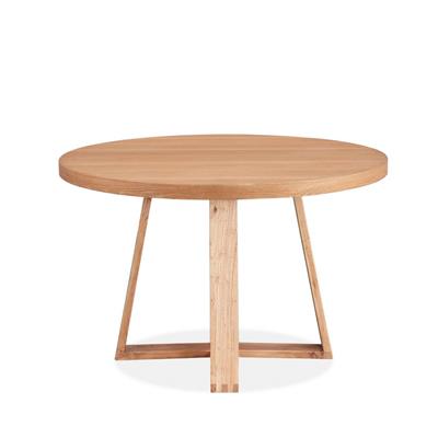 Airlvix Classic 120cm Round Dining Table-Elm Natural