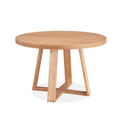 Airlvix Classic 120cm Round Dining Table-Elm Natural