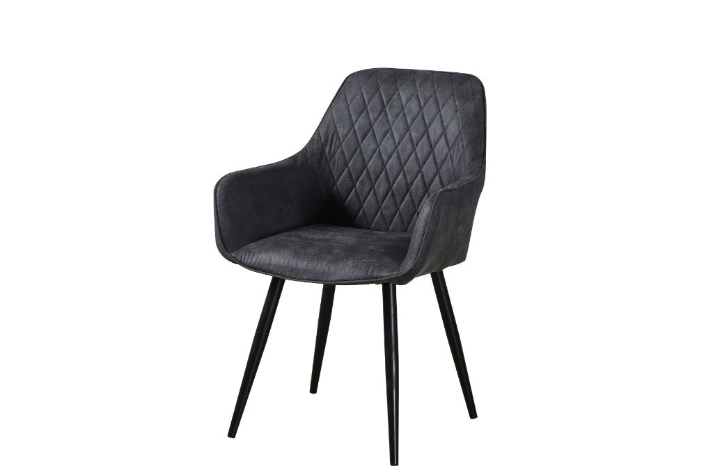MAZE FAB DINING CHAIR 60X56X84CM-DARK GRY