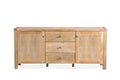 Montauk 140cm 2 Door 3 Drawer Buffet- Natural Wash