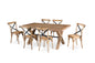 French Provincial Montauk 190CM Dining Table 7PC Set- Natural Wash