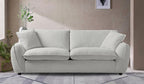 Bradvix Fabric Sofa -Snow White