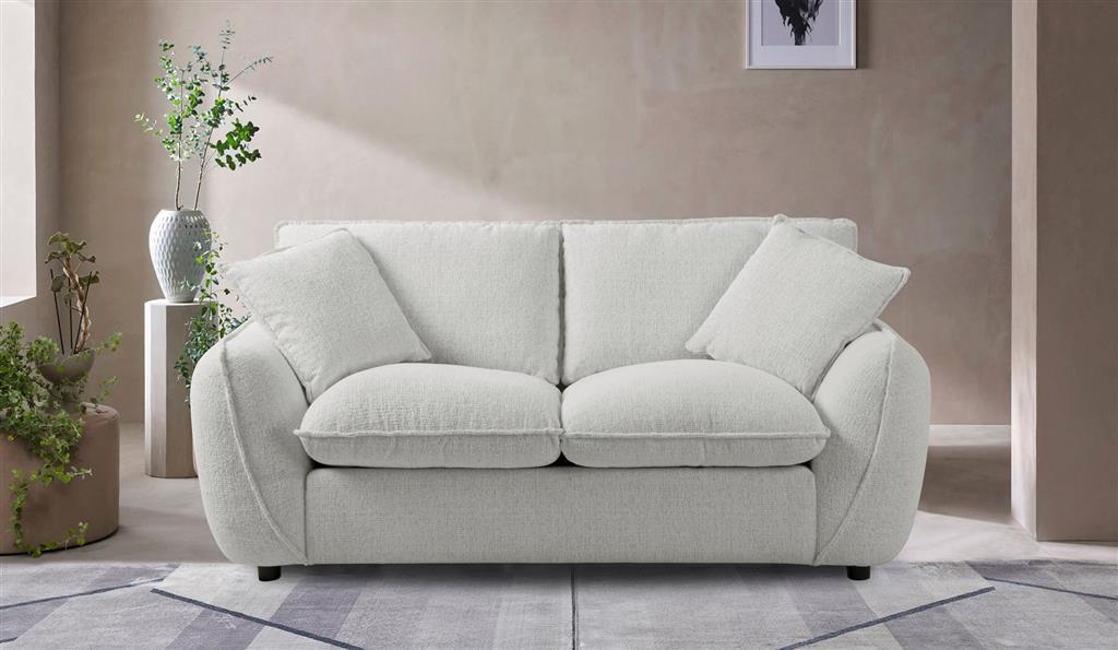 Bradvix Fabric Sofa -Snow White