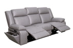 Coopvix Dual Motor Electric Recliner Abby Fabric Lounge-Light Grey