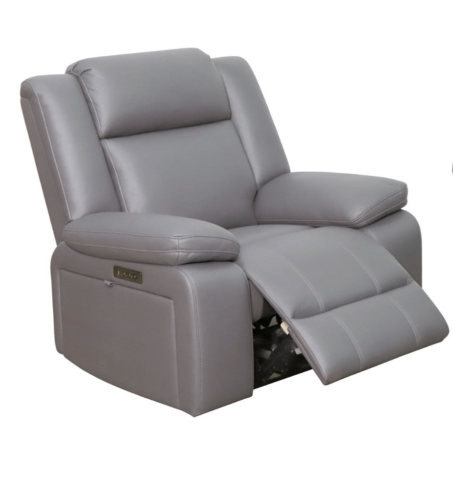 Coopvix Dual Motor Electric Recliner Abby Fabric Lounge-Light Grey