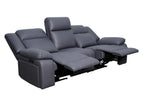 Coopvix Dual Motor Electric Recliner Abby Fabric Lounge-Charcoal